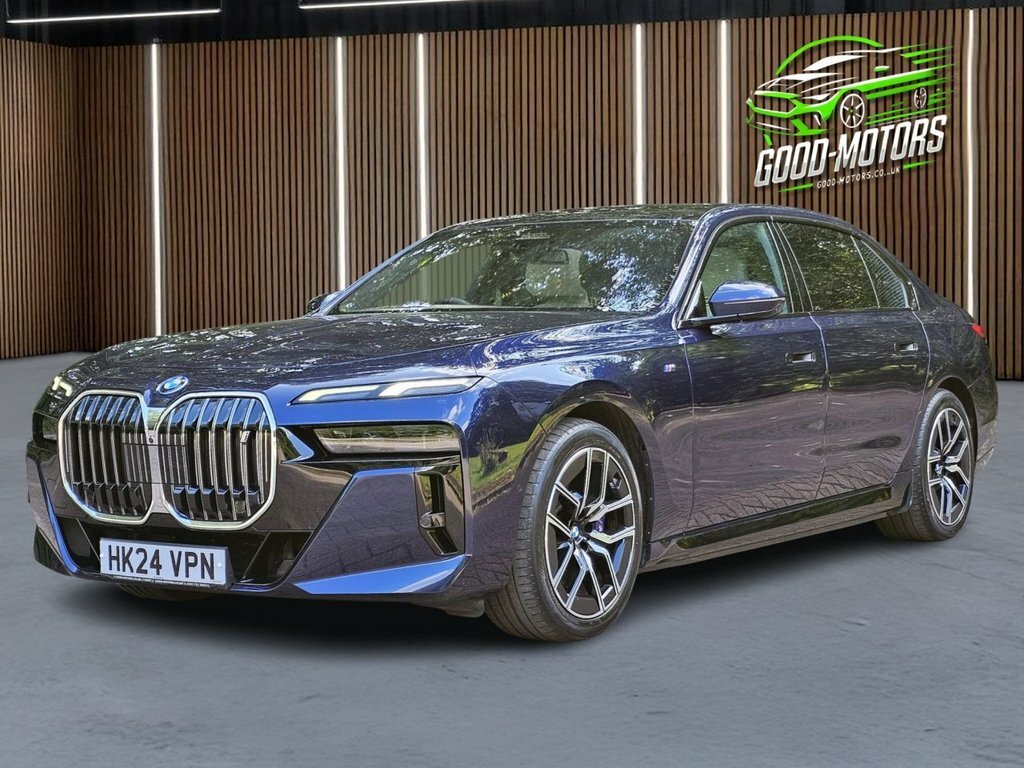 BMW i7 Saloon HK24VPN Blue #4
