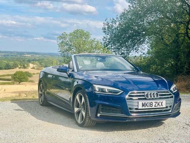 Audi A5 Tfsi S Line Convertible MK18ZKX Blue #5