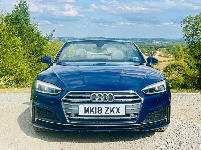 Audi A5 Tfsi S Line Convertible MK18ZKX Blue #3