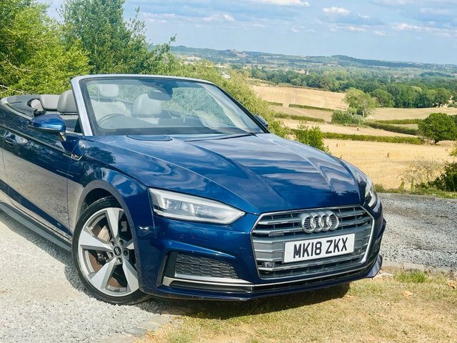 Audi A5 Tfsi S Line Convertible MK18ZKX Blue #2