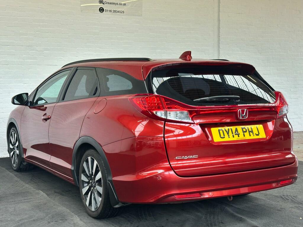 Honda Civic 1.8 I-vtec Se Plus Tourer Euro 5 Red #2