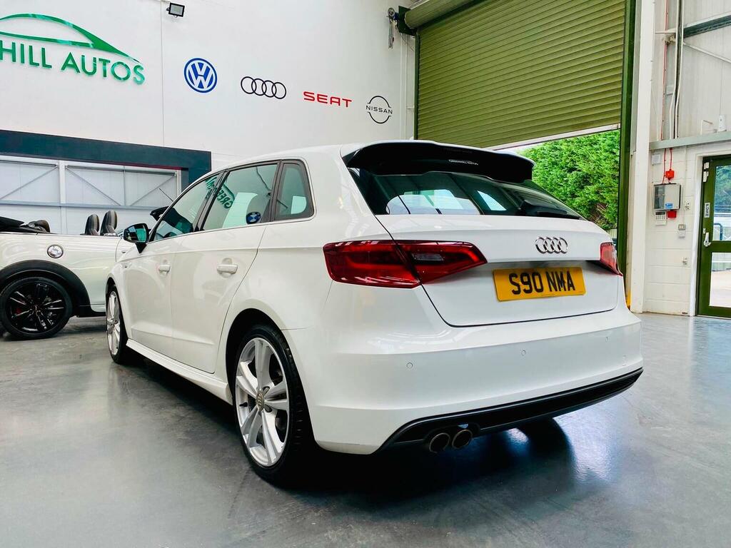 Audi A3 Hatchback 2.0 Tdi S Line Sportback Euro 6 Ss S90NMA White #3