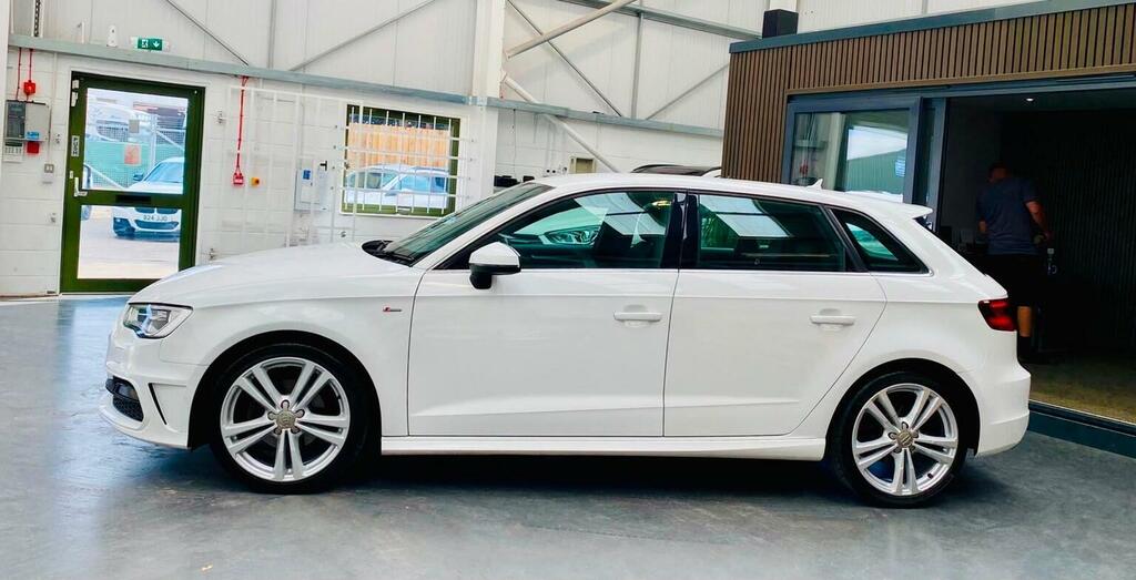 Audi A3 Hatchback 2.0 Tdi S Line Sportback Euro 6 Ss S90NMA White #2