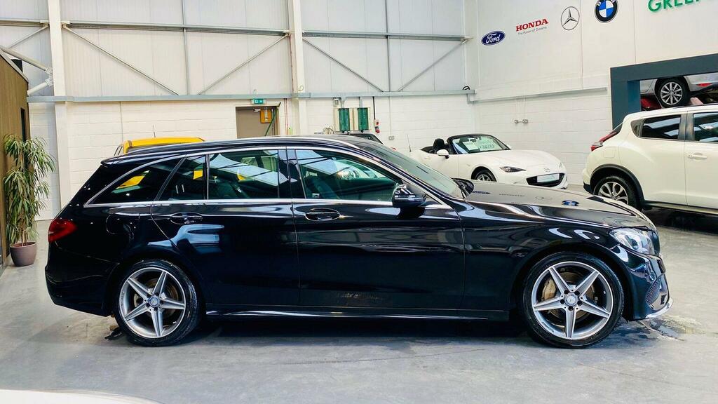 Mercedes-Benz C Class 2.1 C220d Amg Line G-tronic Euro 6 Ss KP17SFO Black #6