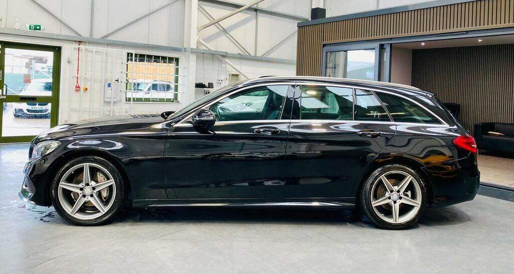 Mercedes-Benz C Class 2.1 C220d Amg Line G-tronic Euro 6 Ss KP17SFO Black #2