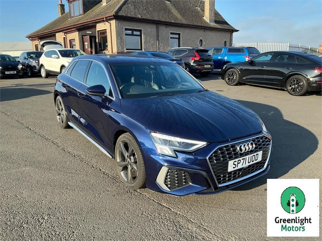 Audi A3 2.0 Tdi 30 S Line Sportback Euro 6 Ss Blue