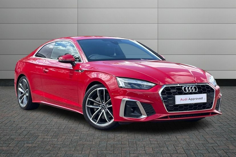 Audi A5 2.0 Tdi 40 S Line Coupe S Tronic Quattr Red