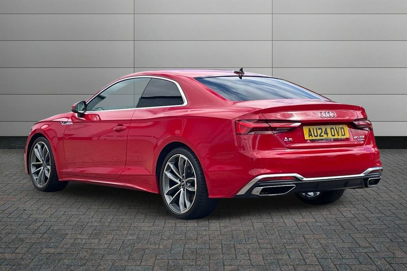 Audi A5 2.0 Tdi 40 S Line Coupe S Tronic Quattr Red #3