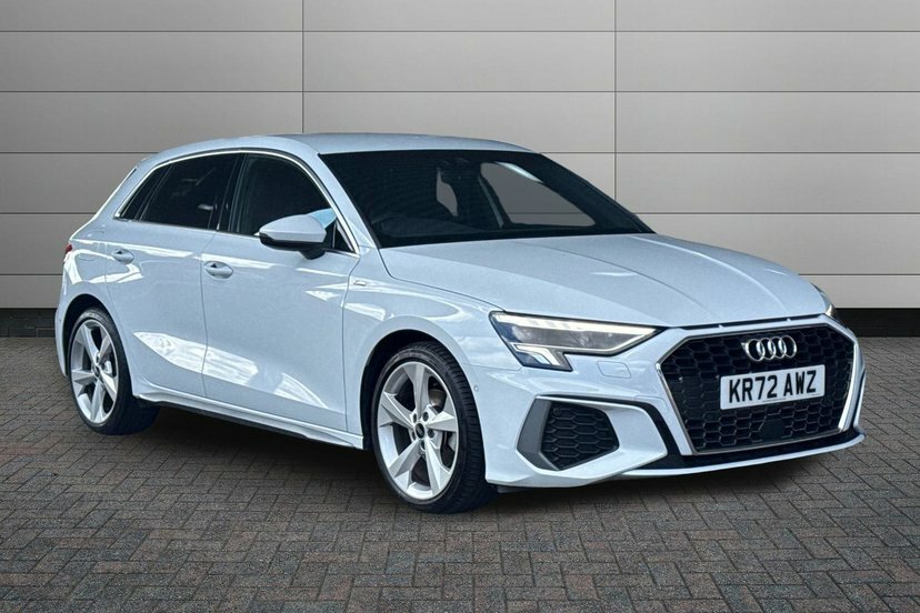 Audi A3 2.0 Tdi 35 S Line Sportback S Tronic 1 White