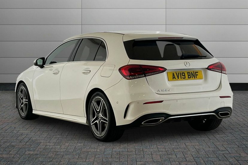 Mercedes-Benz A Class A180d Amg Line Premium Plus AV19BNF White #3