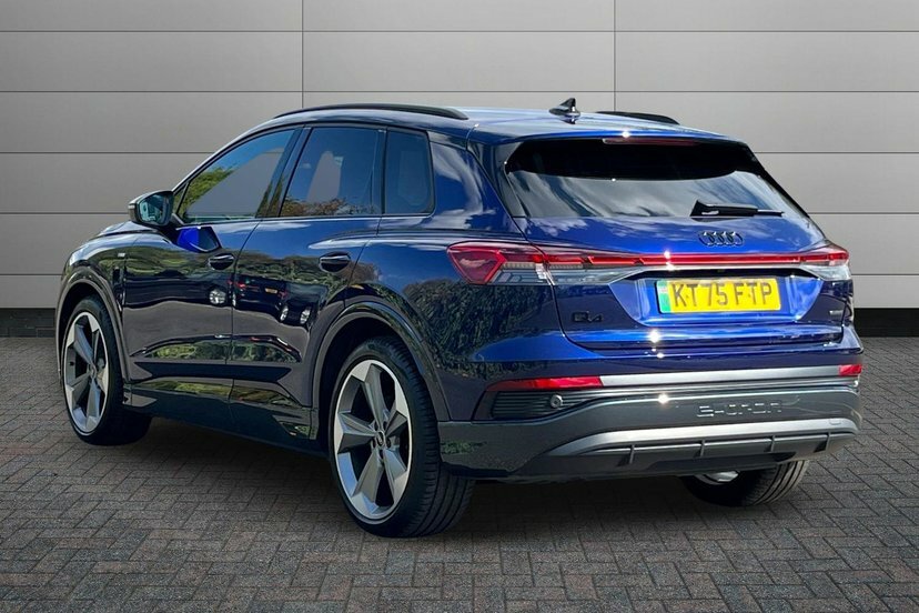 Audi Q4 E Tron 45 Black Edition Suv Quattro 82K KT75FTP Blue #3