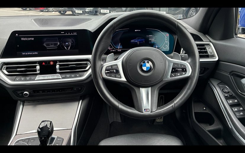 BMW 3 Series 330E M Sport Saloon Blue #5