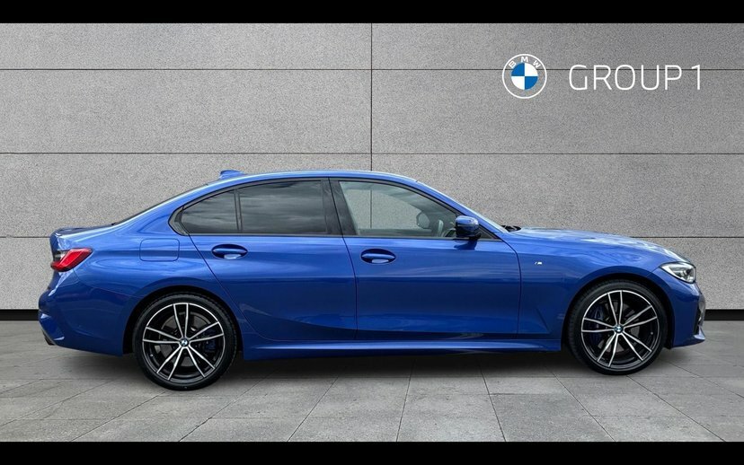 BMW 3 Series 330E M Sport Saloon Blue #3