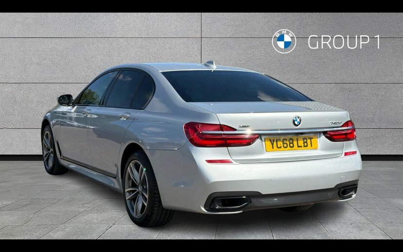 BMW 7 Series 740D Xdrive M Sport Saloon Silver #2