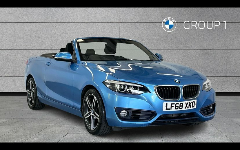 BMW 2 Series 218I Sport Convertible Blue