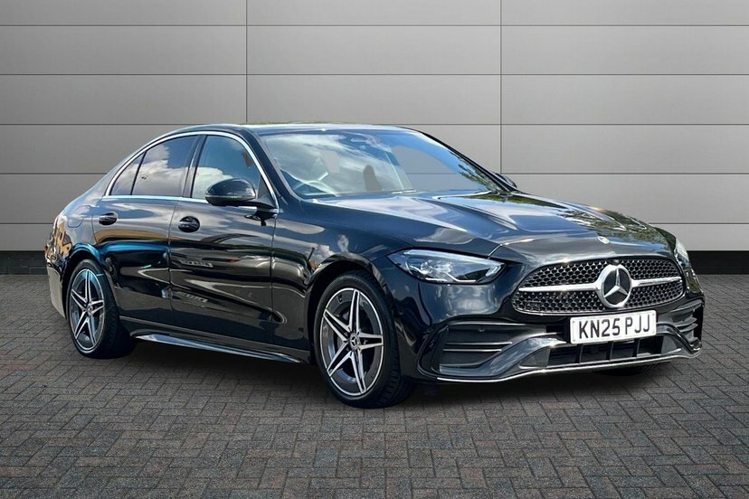 Mercedes-Benz C Class 1.5 C200h Mhev Amg Line Saloon Hybrid G Black