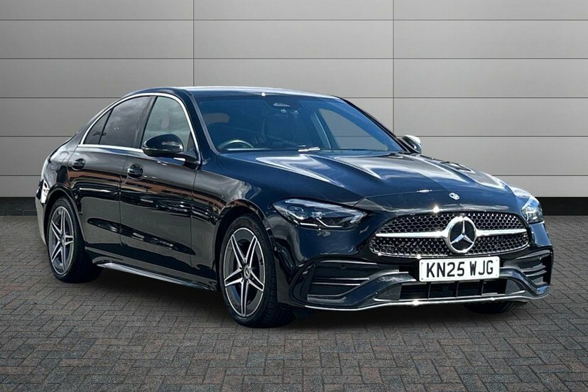 Mercedes-Benz C Class 1.5 C200h Mhev Amg Line Saloon Hybrid G Black