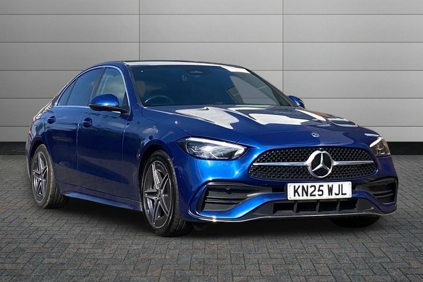 Mercedes-Benz C Class 1.5 C200h Mhev Amg Line Saloon Hybrid G Blue
