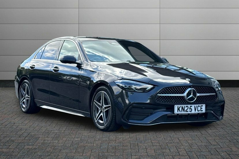 Mercedes-Benz C Class 1.5 C200h Mhev Amg Line Saloon Hybrid G Black