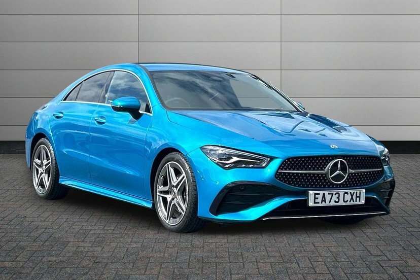 Mercedes-Benz CLA Class 1.3 Cla180h Mhev Amg Line Executive Coupe Pe Blue