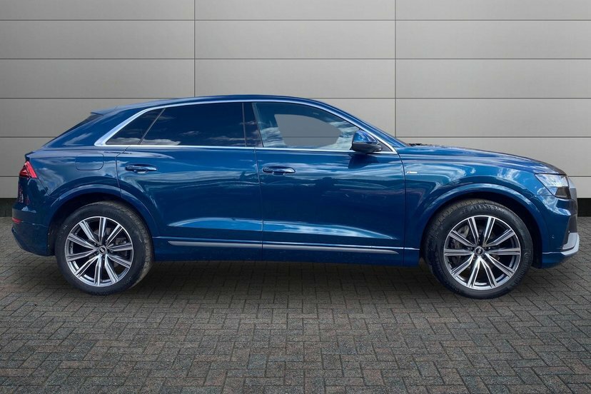 Audi Q8 3.0 Tdi V6 50 S Line Suv Tiptronic Quat Blue #4