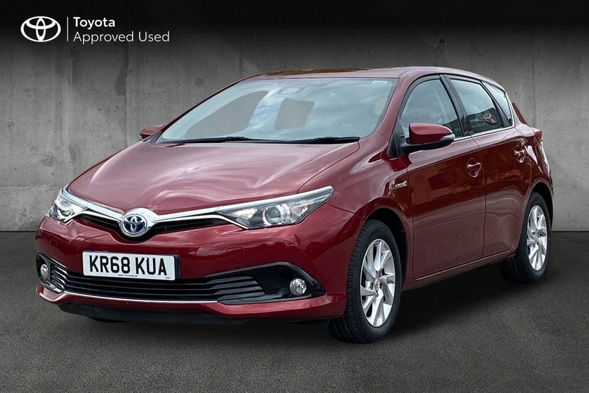 Toyota Auris 1.8 Vvt-h Icon Tech Hatchback Hybrid Cv Red #3