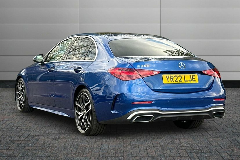 Mercedes-Benz C Class C300 Amg Line Premium Plus Saloon YR22LJE Blue #2
