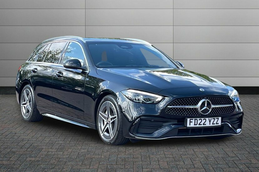Mercedes-Benz C Class 2.0 C300h Mhev Amg Line Estate Hybrid G Black