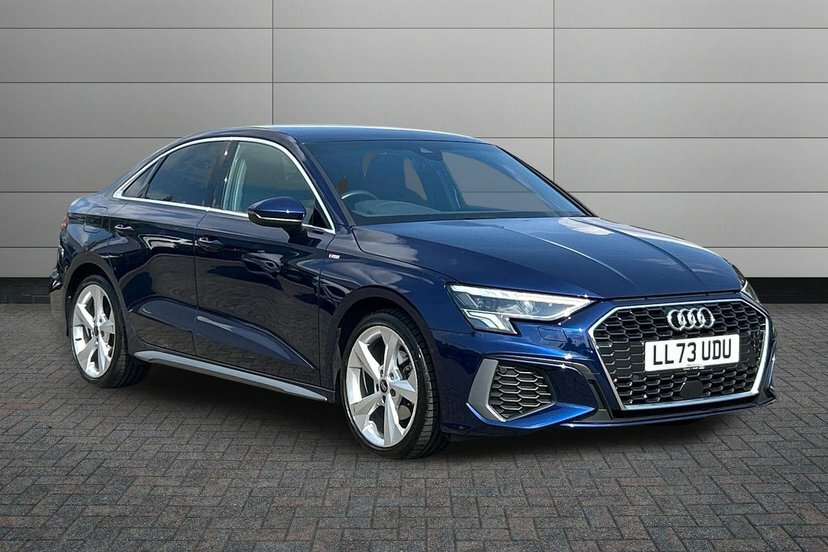 Audi A3 1.5 Tfsi 35 S Line Saloon S Tronic 150 Blue