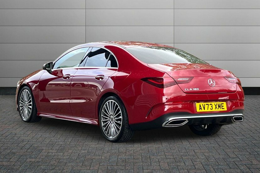 Mercedes-Benz CLA Class 1.3 Cla180h Mhev Amg Line Premium Coupe Petr AV73XME Red #2