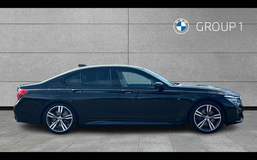 BMW 7 Series 740D Xdrive M Sport Saloon YD68VLB Black #3