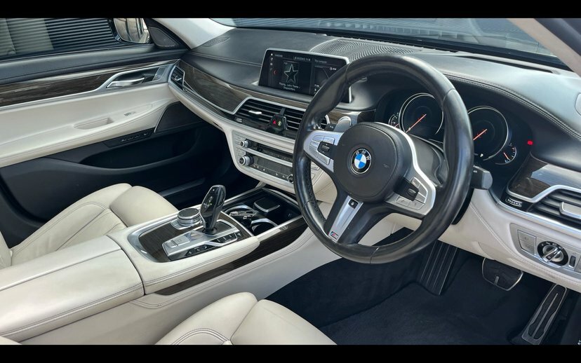 BMW 7 Series 740D Xdrive M Sport Saloon YD68VLB Black #6