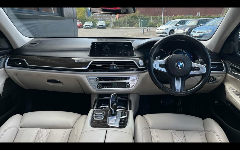 BMW 7 Series 740D Xdrive M Sport Saloon YD68VLB Black #4