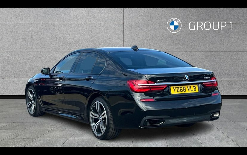 BMW 7 Series 740D Xdrive M Sport Saloon YD68VLB Black #2