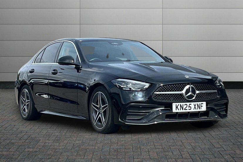 Mercedes-Benz C Class 1.5 C200h Mhev Amg Line Saloon Hybrid G Black