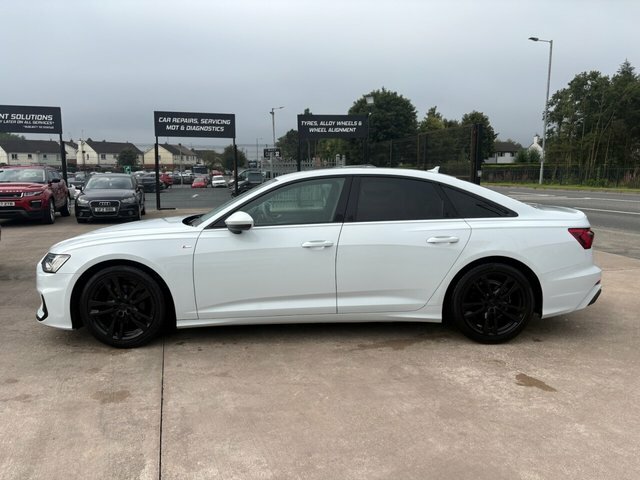 Audi A6 Saloon Tdi 40 S Line MJ19AOM White #6