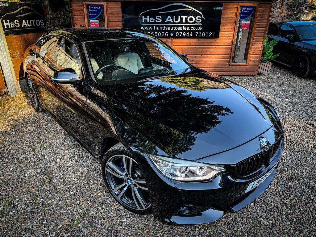 BMW 4 Series Gran Coupe 2.0 420I M Sport Xdrive Euro 6 Ss LN17PCF Black #2