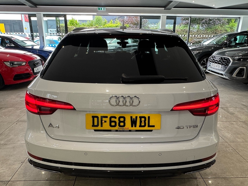 Audi A4 Avant 2.0 Tfsi 40 Black Edition Estate S Tron White #5