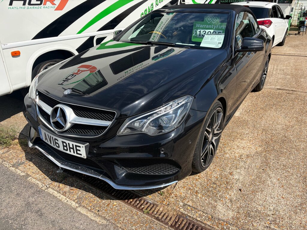 Mercedes-Benz E Class 3.0 E350d V6 Bluetec Amg Line Cabriolet Black