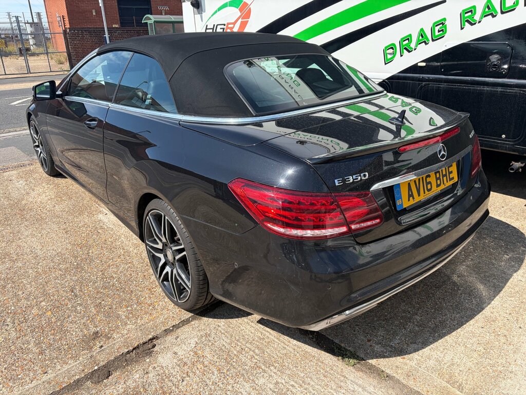 Mercedes-Benz E Class 3.0 E350d V6 Bluetec Amg Line Cabriolet Black #2