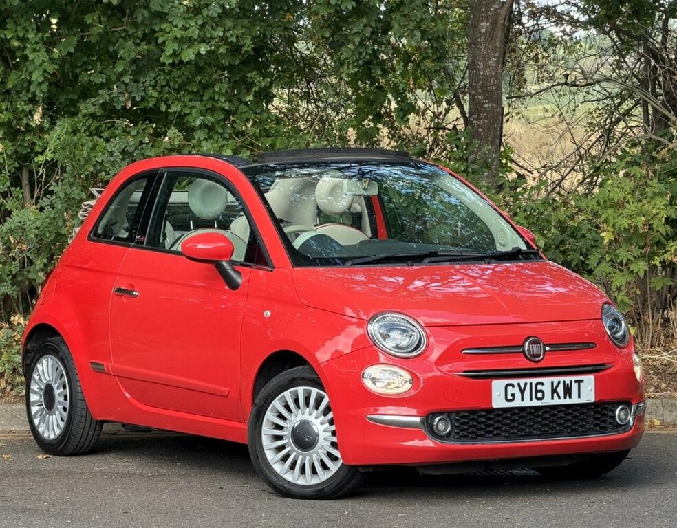 Fiat 500C Convertible Pink