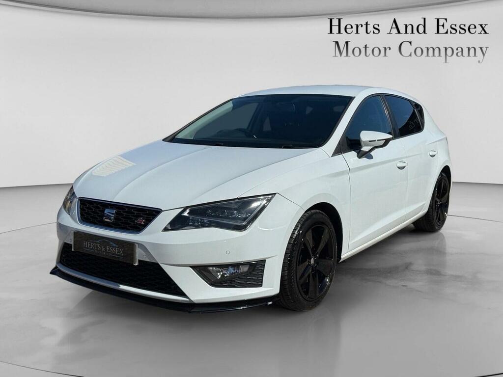 Seat Leon Hatchback 2.0 Tdi Cr Fr Dsg Euro 5 Ss 2015 White #3