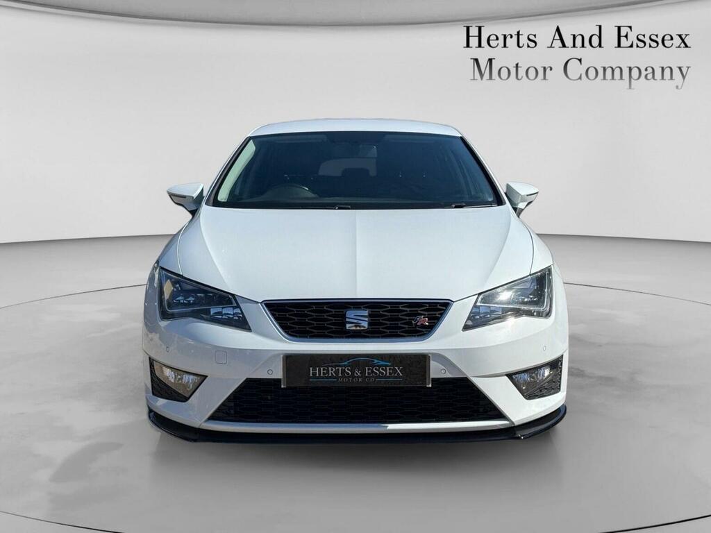 Seat Leon Hatchback 2.0 Tdi Cr Fr Dsg Euro 5 Ss 2015 White #2