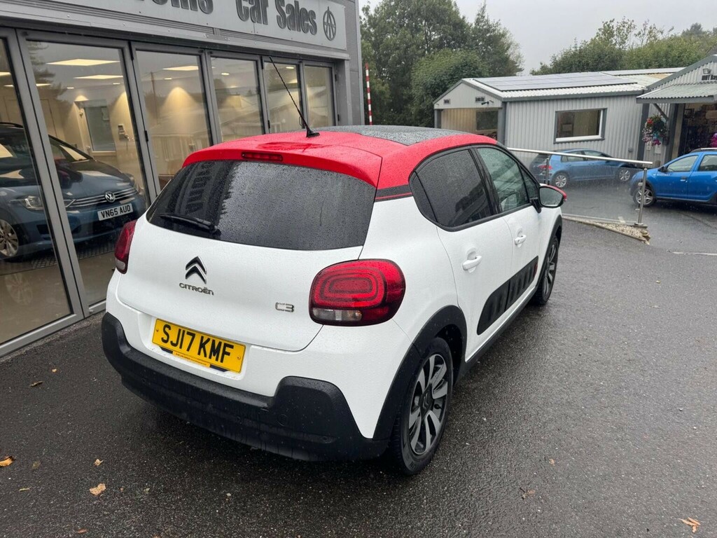 Citroen C3 Hatchback 1.2 Puretech Flair Euro 6 201717 SJ17KMF White #5