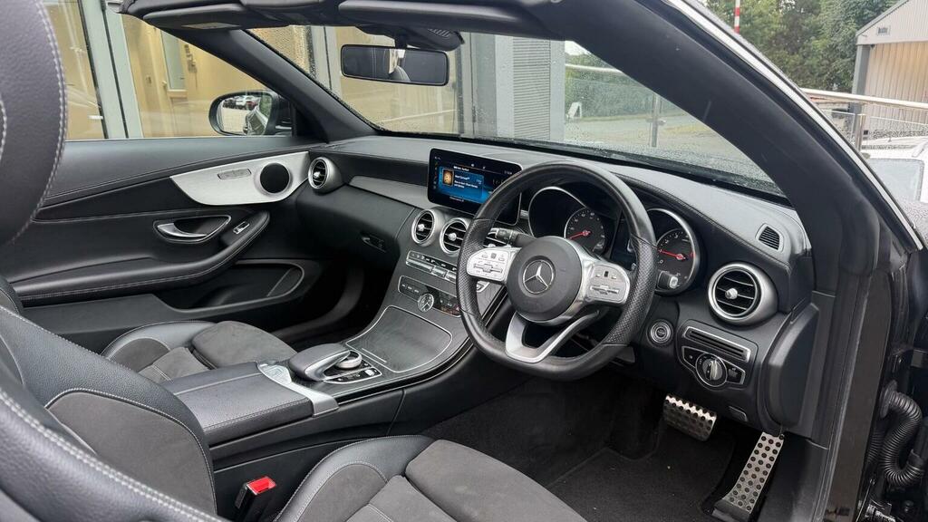Mercedes-Benz C Class 2.0 C300 Amg Line Cabriolet G-tronic Euro 6 Ss Black #6