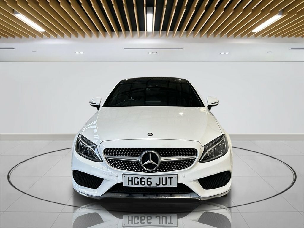 Mercedes-Benz C Class Coupe HG66JUT White #2