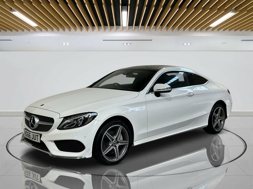 Mercedes-Benz C Class Coupe HG66JUT White #4