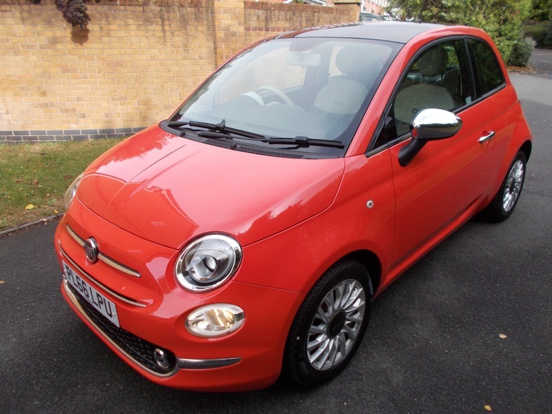 Fiat 500 1.2 Lounge Hatchback PL66LPU Pink #5