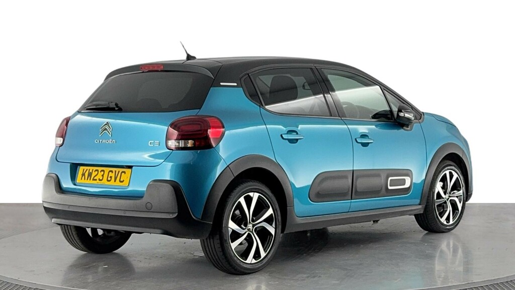 Citroen C3 1.2 Puretech Shine Plus Hatchback Eat6 KW23GVC Blue #4