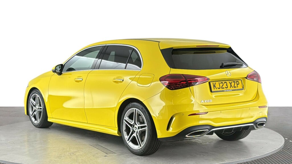 Mercedes-Benz A Class 1.3 A200h Mhev Amg Line Executive Hatchback KJ23XZP Yellow #6